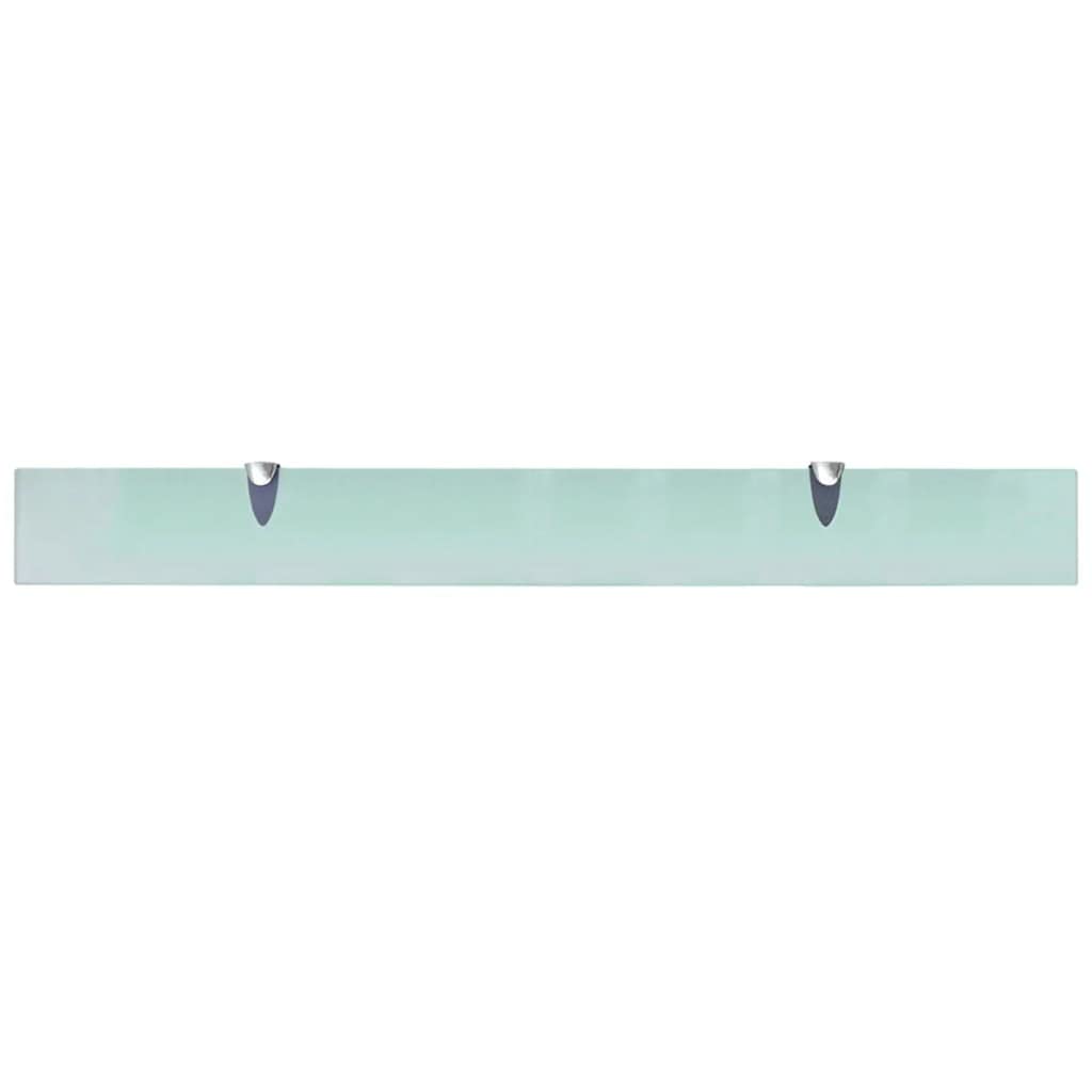 FIRBNUS Estantería de 90 x 10 x 0,8 cm para baño, flotante, para salón, baño, estante de pared, cristal de seguridad templado, aleación de zinc