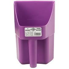 Pala de plástico Tolco de 3 cuartos en color morado neón de alta resistencia