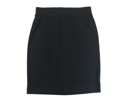 Calvin Klein Women's Elastic Waist Soft Pencil Skirt (Black, 4)