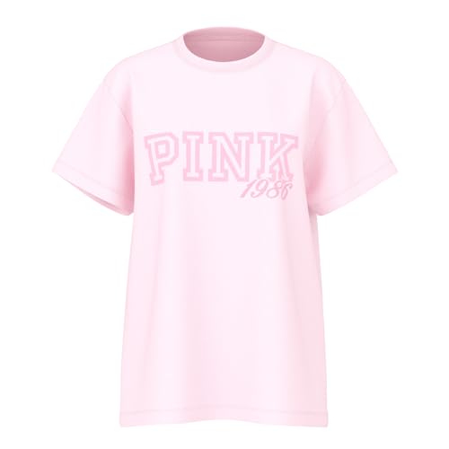 Victoria's Secret Pink Women's Oversized Campus Cotton T-Shirt