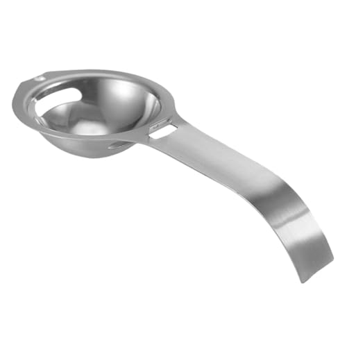 PRETYZOOM Stainless Steel Egg Yolk Separator Ergonomic Kitchen Gadget for Effortless Egg Yolk Separation Multi Functional Baking Tool Easy to Clean for Home