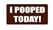 3pcs I Pooped Today Funny Hard Hat/Helmet Vinyl Decal Sticker