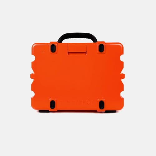 Image of Turtlebox Original Gen 3: Portable Outdoor Bluetooth Speaker - Ultra-Loud (120dB), Waterproof (IP67), Rugged, Impact-Resistant, 3-Day Battery | Party Mode: Unlimited Pairing, Orange /Electric Blue