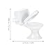 TOYANDONA 6pcs Dollhouse Toilets - Miniature Toilets Mini Toilet Cake Topper for Dollhouse Bathroom Furniture 1 12 Scale Cake Decorations (White)
