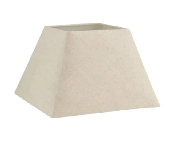 10" 12" 14" Square Pyramid Cotton Linen Lamp Shade (Cream, 12 Inch) โ image 1