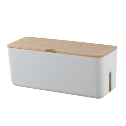 Boîte de rangement pour câbles blanc organisateur cordons maison