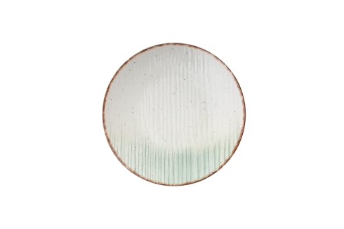 Vajilla elegante de 24 piezas, 100% porcelana, incluye platos, cuencos y platos de postre, apto para lavavajillas y microondas