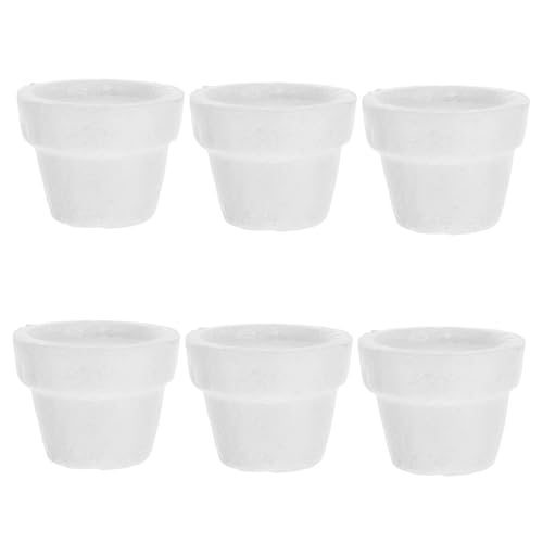 SHINEOFI Maceta De Poliestireno Versátil Para Manualidades Espuma Blanca Para Decoración En Casa Escuela Y Fiestas.