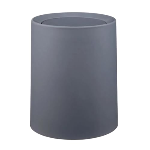 Récipient couvercle bascule double paroi pour poubelle salle de bain