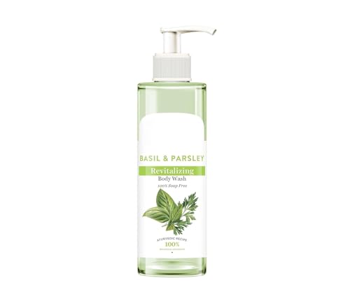 Basil & Parsley Revitalizing Body Wash – 200ml | Softens Skin & Provides Natural Brightness | Deep Cleansing | 100% Botanical Extracts | Suitable for All Skin Types