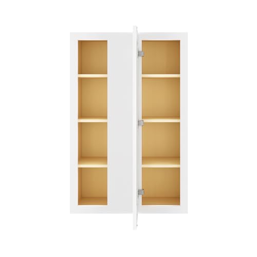 Image of Furinno Shaker Wall Blind Kitchen Cabinet, Ready to Assemble, 12 D x 27 W x 42 H, White