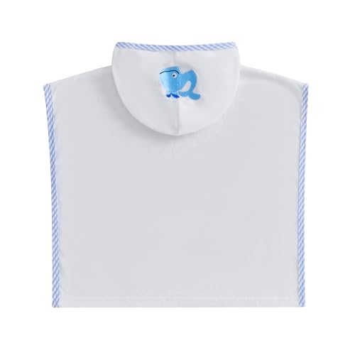 Toddler Boys Girls Hooded Poncho Towels Beachwear Sea Animal Embroidery Whale Terry Beach Swim Cover Up Swimwear4