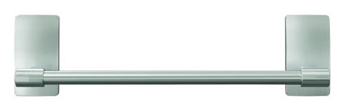 Command Hand Towel Bar, Satin Nickel Finish, Rust-resistant, Holds 1,3Kg - Organise your Bathroom Damage Free