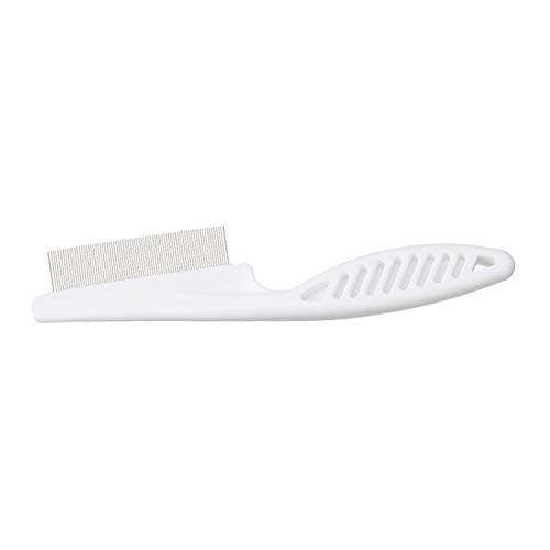 ZALING Pet Comb Flea Comb Dense Tooth Comb Pet Supplies,White