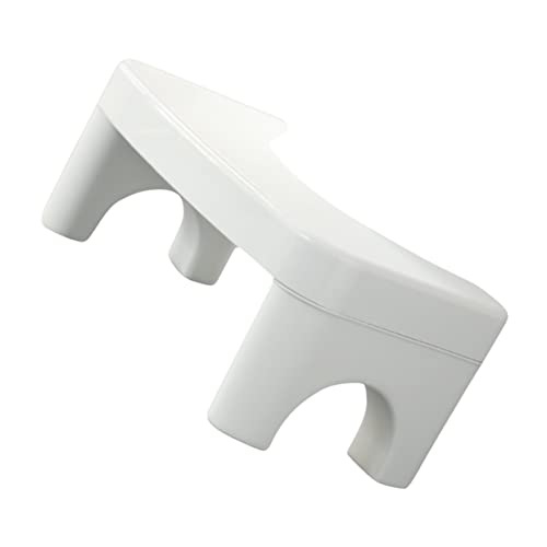BUTIFULSIC Bathroom Toilet Stool White Foldable Stool for Adults Thicken Anti-Slip Step Stool Stable Toilet Step Stool for Boys and Girls