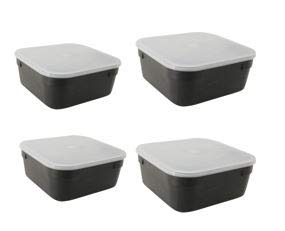 BZS Cajas de Cebo - Cajas de Gusanos para Pesca (2 x 1 Pint & 2 x 2, Assorted) Cover