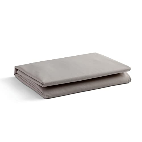 100% Cotton Percale Sheets Queen Size, 1 Flat Sheet- Crisp, Cool And Strong Bed Linen, Luxury Breathable Sheet, Silver #TOP20