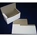 Boxit Lock Corner One Piece White Bakery Box, 5.5 x 5.5 x 4 inch - 250 per case.