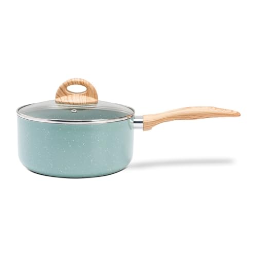 Brinox - Panela de Indução com Tampa Brinox Ceramic Life Botanika - Ø16 cm - 1,2 Litros - Verde