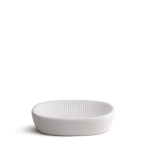 THE SECRET HOME─ Set de Baño de 3 Piezas ─ Conjunto de Acessorios para Aseo de Diseño Moderno─ Juego de Baño con Dispensador de Jabón, Vaso y Jabonera─ Diversos Modelos (Modelo 6- Blanco) - imagen 4