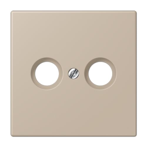Plaque prise TV JUNG LC990TV243 cache de finition gris clair