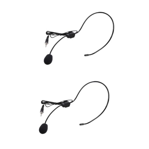 HOMSFOU 2pcs Wire Headphone Headset Corded Headphones Over Ear Headphones Wired Earphones Wired Headphones