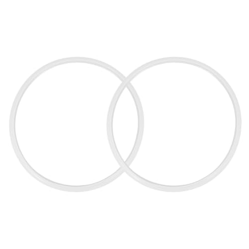 GANAZONO 2 piezas de anillos de sellado de silicona para ollas de presión de aleación de aluminio, fáciles de instalar y previenen fallas de sellado, para estofado diario y cocina miniatura 1