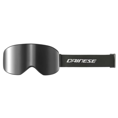 Masque de ski mixte Dainese Hp Horizon noir et argent haute visibilité