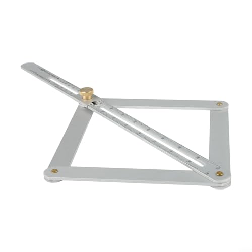 Stainless Steel Angle Finder 280mm Multi-Angle Protractor for Woodworking - Precision Miter Saw Setup Tool with Locking Screws for Crown Molding Trim Work - Silver Long Size(long) - Image 2