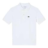 Blanco Lacoste Kids 947386 Short Sleeve Polo 14 Years