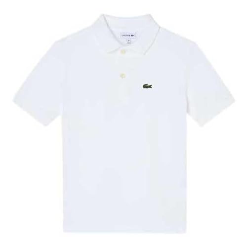 Image of Lacoste Kids 947386 Short Sleeve Polo 12 Years White