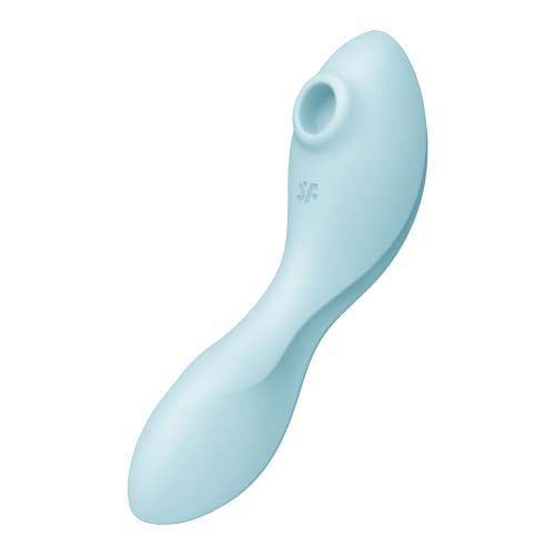 Vibro-masseur Satisfyer Curvy Trinity 5 Connect App étanche bleu