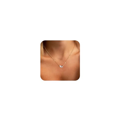 Honsny Mothers Day Gifts Gold Birthstone Necklace for Women Trendy Non Tarnish 14K Gold Plated Charm...