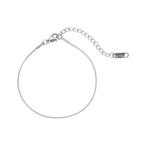 WRIWUINENRI Thin Stainless Steel Snake Chain Bracelet Simple Gold Color Titanium Steel Women Bracelet Fashion Jewelry Trendy Accessories