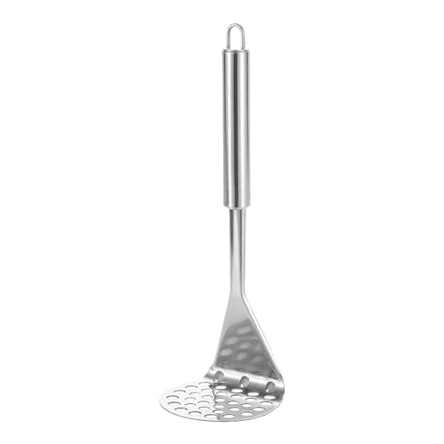 Prensador de patatas de acero inoxidable | Prensador manual de verduras de acero inoxidable antideslizante para cocina doméstica, papillas, carne y verduras, herramienta de cocina