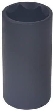 Master Mechanic Jk180406 1/2 Drive 6-point Deep Impact Socket, Black, 19 Mm