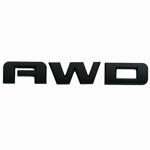 Image of 1Pc 2010-2020 Acadia Terrain Liftgate AWD Letter Emblem 3D Badge Nameplate Replacement for Acadia Terrain (Matte Black)