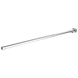 Color: Plateado Barra de soporte de vidrio para ducha, brazo de soporte de ducha, brazo de soporte estabilizador de mampara de ducha para cerramiento de baño, acero inoxidable, 70-120 cm