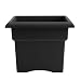 Bloem Fiskars 18 Inch Veranda 5 Gallon Box Planter, Black (57918), 18-Inch,