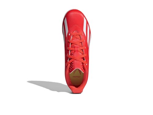 adidas Soccer X Crazyfast Club Turf (Little Kid/Big Kid) Solar Red/White/Team Solar Yellow 10.5 Little Kid M