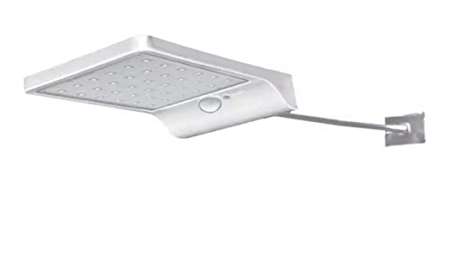 BEL AIR HOME - Lámpara Aplique Solar Serie HELIOS 36 Leds 7W 6500K Exterior IP 67 Con Brazo incluido (BLANCO)