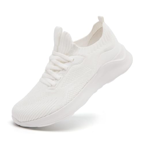 Image of DLWKIPV Womens Slip on Walking Tennis Shoes for Women Work Running Athletic Gym Sports Sneakers Lightweight Casual Shoe