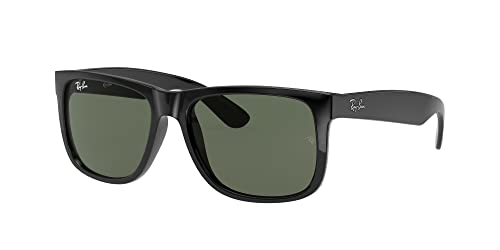 Ray-Ban RB4165 Sunglasses Bundle: RB 4165 JUSTIN 601/71 Black and Universal Anti-slip Silicone Leash