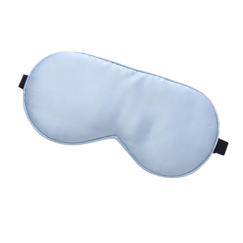 Antifaz De Seda 2 antifaces de seda for dormir, antifaces de seda auténtica con correa ajustable for dormir, bloquea la luz y reduce la hinchazón de los ojos. Para Siesta Meditación Descanso(Sky blue)