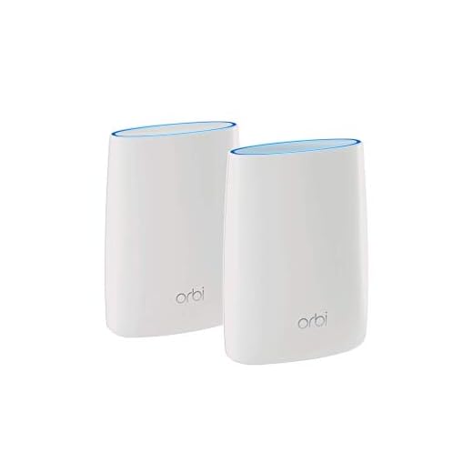 NETGEAR Orbi Ultra-Performance Whole Home Mesh WiFi System - WiFi router and single satellite extender with speeds up to 3Gbps over 5,000 sq. feet, AC3000 (RBK50)