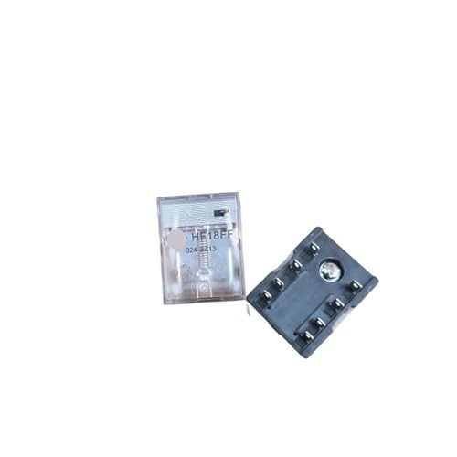 Relé 24VDC HF18FF 024-2Z13 con 8 pines de conmutación doble y alta resistencia 7A