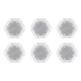 Lot de 6 panneaux hexagonaux : ce lot contient six panneaux LED hexagonaux blancs conçus pour les affichages muraux à faire soi-même ; connectez-les en grappes ou motifs linéaires pour éclairer les chambres, les salons, les salles de jeux, les bureaux ou les dortoirs avec une touche moderne en utilisant des lumières LED et des panneaux muraux hexagonaux.