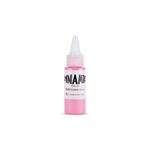Dynamic Bubble Gum Pink Tattoo Ink  Professional Long-Lasting Tattooing Inks - 1 Ounce Bottle