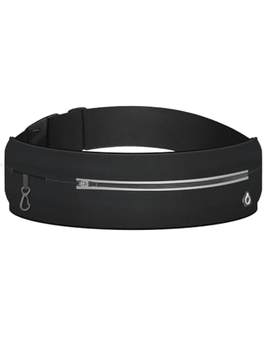 Slim Running Belt for Women and Men, Money belt, Phone Holder for Running Fits Most Cell Phone, Running Waist Belt, Reflective Workout Phone Holder for Running, Running bag, Running Fanny Pack