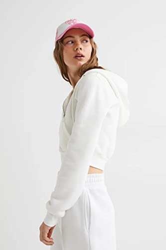 Image of Cropped Zipper Hoodie for Women